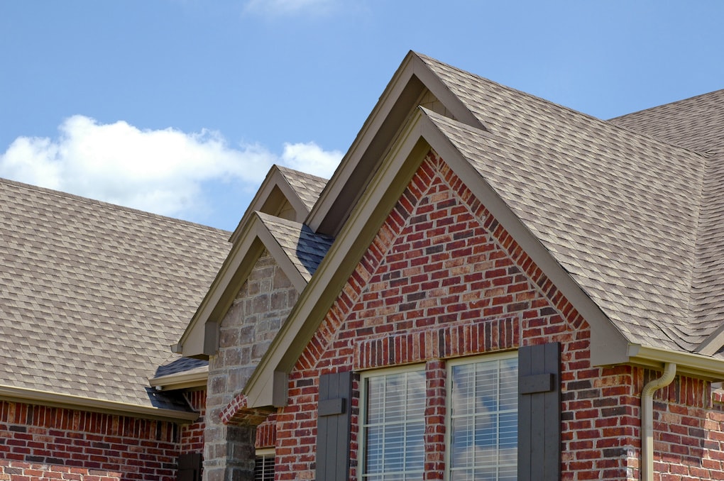 roof gables on shingle home