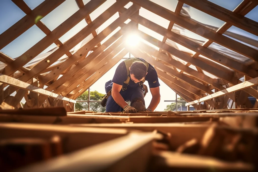 working-on-roof-trusses