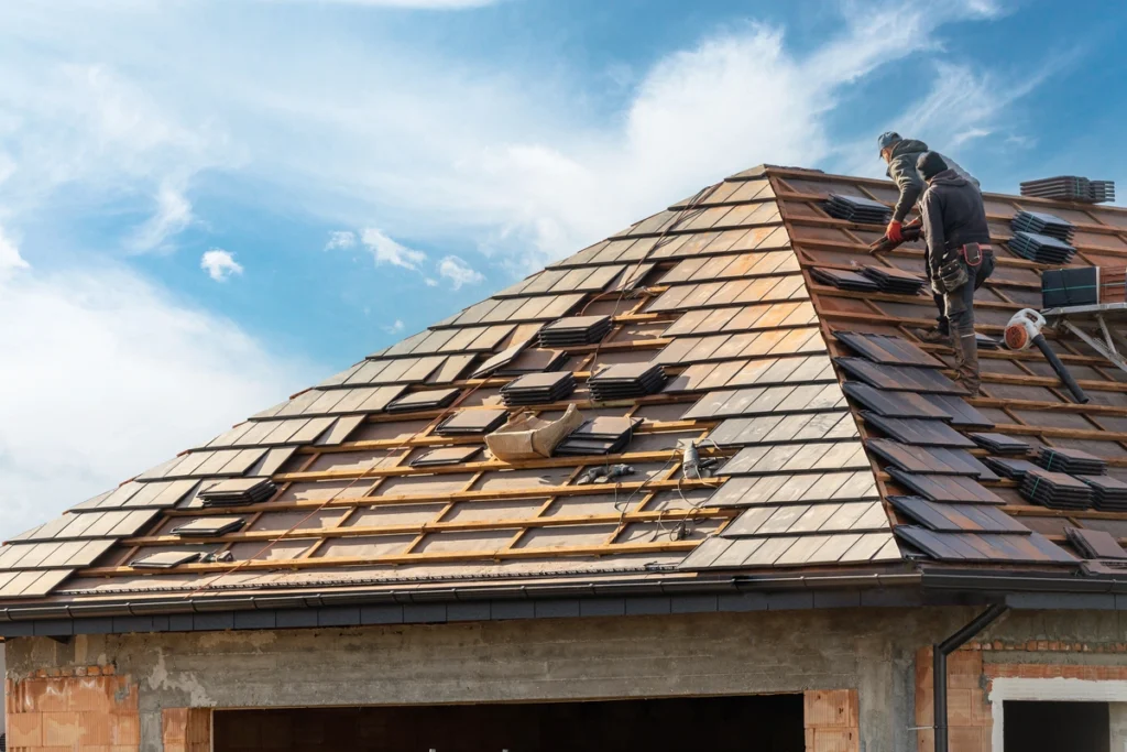 roof being replaced